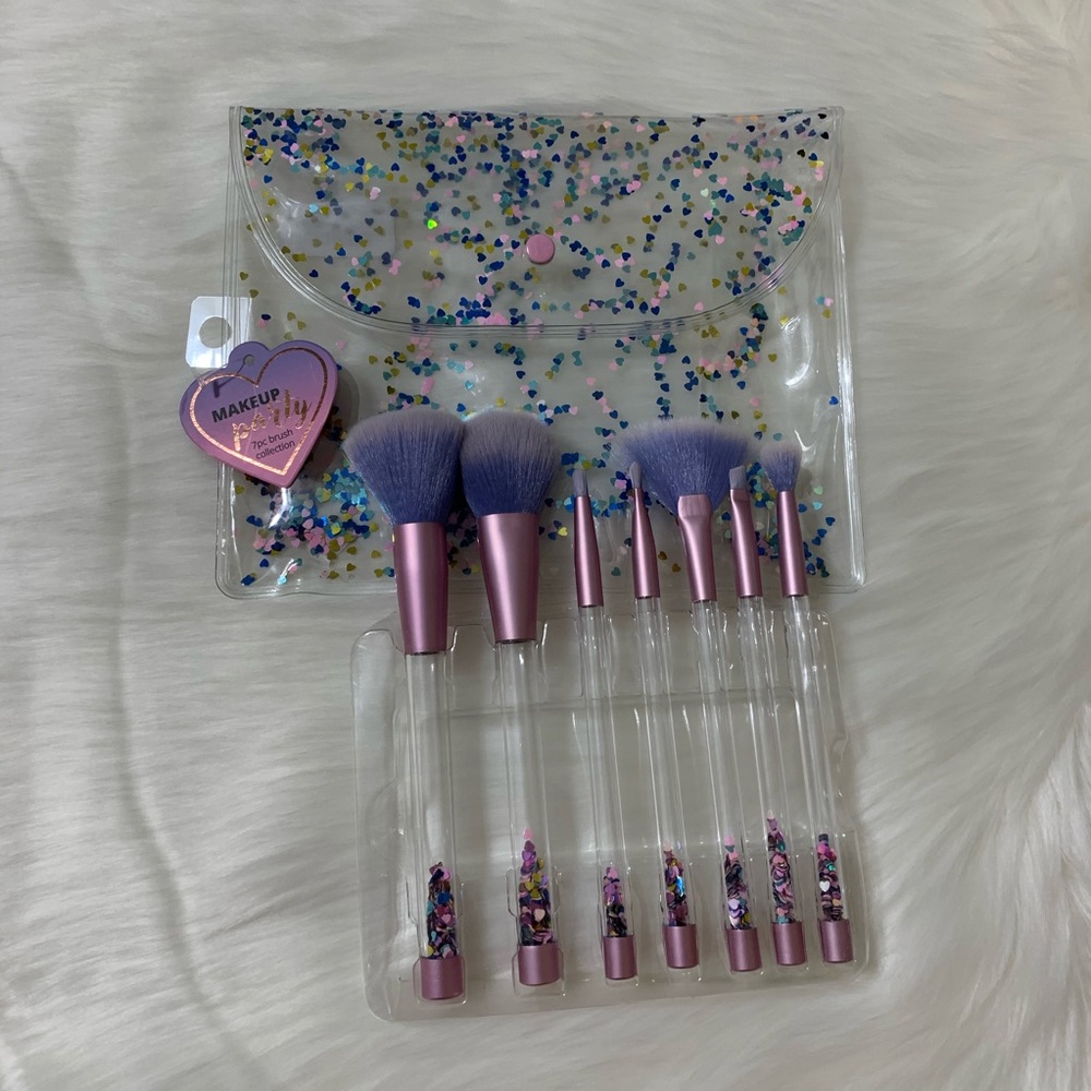 7 pc Pro Crystal Makeup Brushes Kit - Picture 3 of 4